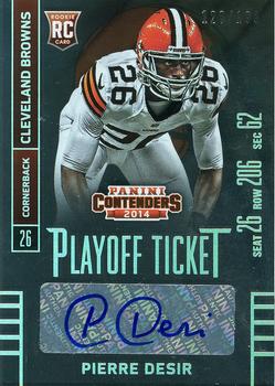 2014 Panini Contenders - Playoff Ticket #164 Pierre Desir Front
