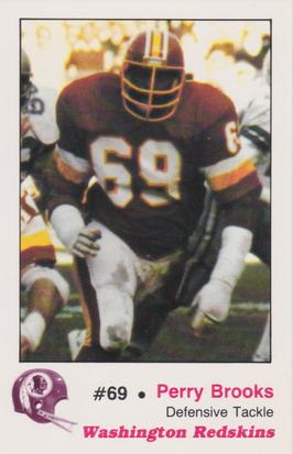 1982 Washington Redskins Police #7 Perry Brooks Front