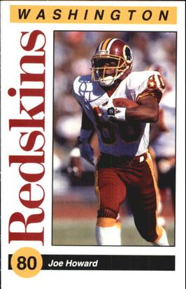 1991 Washington Redskins Police #6 Joe Howard Front