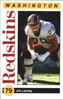 1991 Washington Redskins Police #8 Jim Lachey Front