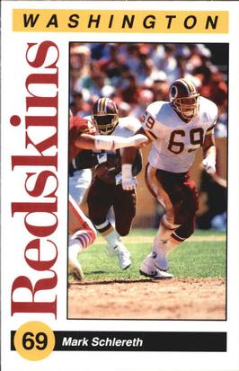 1991 Washington Redskins Police #13 Mark Schlereth Front