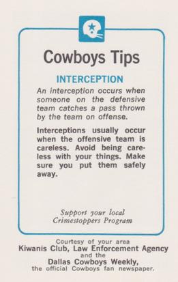 1983 Dallas Cowboys Police #NNO Ron Springs Back