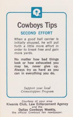 1983 Dallas Cowboys Police #NNO Michael Downs Back