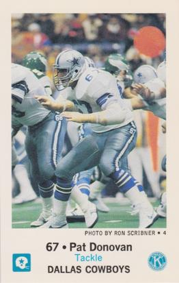 1983 Dallas Cowboys Police #NNO Pat Donovan Front