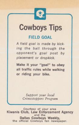 1983 Dallas Cowboys Police #NNO Howard Richards Back