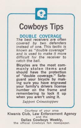 1983 Dallas Cowboys Police #NNO Ed Jones Back