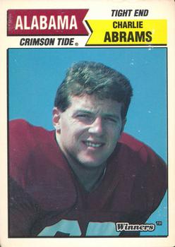 1988 Winners Alabama Crimson Tide #NNO Charlie Abrams Front