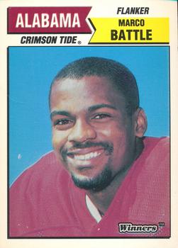 1988 Winners Alabama Crimson Tide #NNO Marco Battle Front