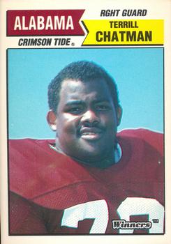1988 Winners Alabama Crimson Tide #NNO Terrill Chatman Front