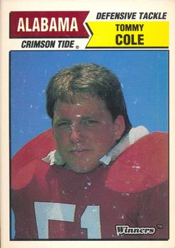 1988 Winners Alabama Crimson Tide #NNO Tommy Cole Front