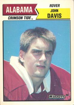 1988 Winners Alabama Crimson Tide #NNO John Davis Front