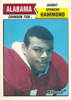 1988 Winners Alabama Crimson Tide #NNO Spencer Hammond Front