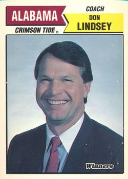 1988 Winners Alabama Crimson Tide #NNO Don Lindsey Front