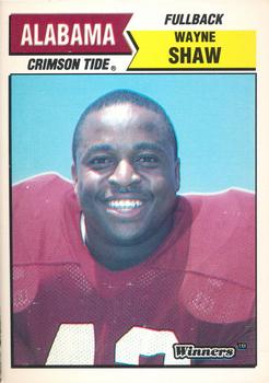 1988 Winners Alabama Crimson Tide #NNO Wayne Shaw Front