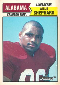1988 Winners Alabama Crimson Tide #NNO Willie Shepherd Front
