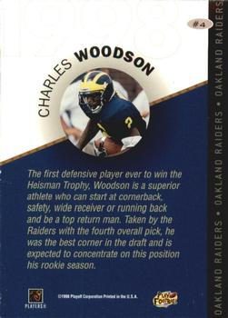1998 Playoff Prestige SSD Hobby - 1998 Draft Picks Silver #4 Charles Woodson Back