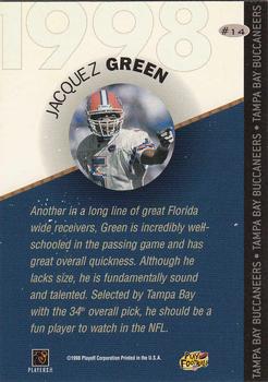 1998 Playoff Prestige SSD Hobby - 1998 Draft Picks Silver #14 Jacquez Green Back