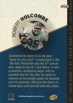 1998 Playoff Prestige SSD Hobby - 1998 Draft Picks Silver #15 Robert Holcombe Back