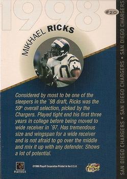 1998 Playoff Prestige SSD Hobby - 1998 Draft Picks Silver #20 Mikhael Ricks Back