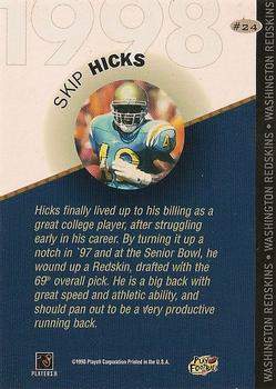 1998 Playoff Prestige SSD Hobby - 1998 Draft Picks Silver #24 Skip Hicks Back