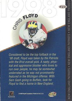 1998 Playoff Prestige SSD Hobby - 1998 Draft Picks Silver #29 Chris Floyd Back