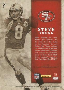 2014 Panini Contenders - Legendary Contenders #7 Steve Young Back