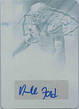 2014 Panini Contenders - Printing Plates Cyan #122 Dee Ford Front