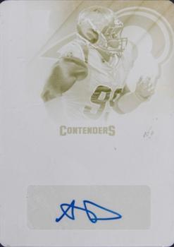 2014 Panini Contenders - Printing Plates Yellow #101 Aaron Donald Front