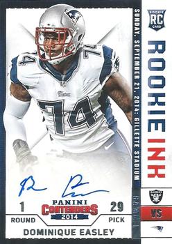 2014 Panini Contenders - Rookie Ink #17 Dominique Easley Front