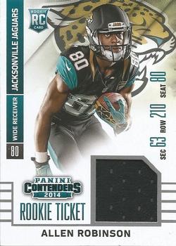 2014 Panini Contenders - Rookie Ticket Swatches #RTS-3 Allen Robinson Front