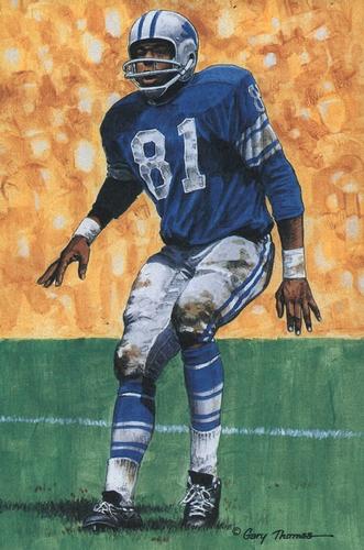 1989 Goal Line Hall of Fame Art Collection  #18 Dick Lane Front