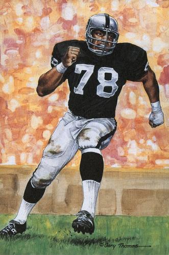 1989 Goal Line Hall of Fame Art Collection  #25 Art Shell Front
