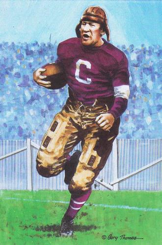 1989 Goal Line Hall of Fame Art Collection  #27 Jim Thorpe Front