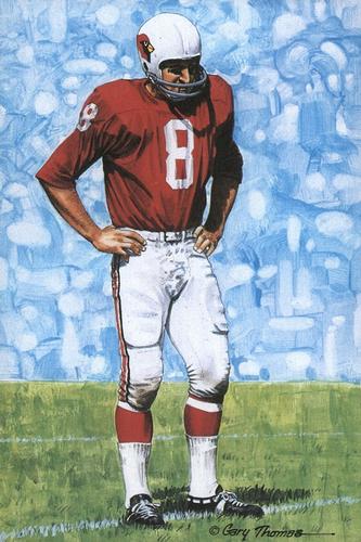 1989 Goal Line Hall of Fame Art Collection  #29 Larry Wilson Front