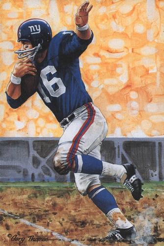 1989 Goal Line Hall of Fame Art Collection  #10 Frank Gifford Front