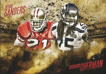 2014 Topps Fire - Competitive Fire #CF-SS Deion Sanders / Richard Sherman Front