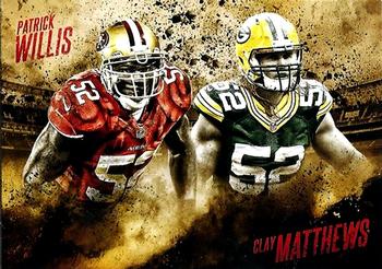 2014 Topps Fire - Competitive Fire #CF-WM Patrick Willis / Clay Matthews Front
