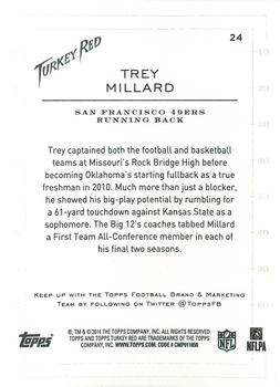 2014 Topps Turkey Red #24 Trey Millard Back