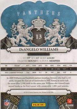 2010 Panini Crown Royale #13 DeAngelo Williams Back
