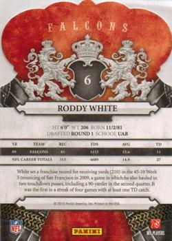 2010 Panini Crown Royale #6 Roddy White Back