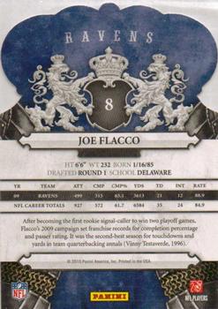 2010 Panini Crown Royale #8 Joe Flacco Back