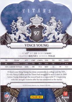 2010 Panini Crown Royale #97 Vince Young Back