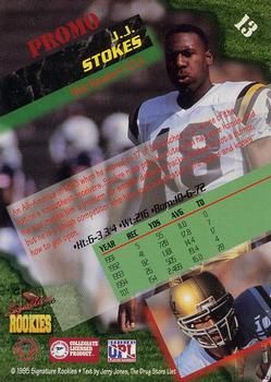 1995 Signature Rookies  - Special Offer Promos #13 J.J. Stokes Back
