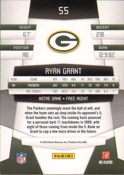 2010 Panini Certified #55 Ryan Grant  Back