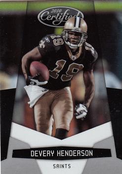 2010 Panini Certified #92 Devery Henderson  Front