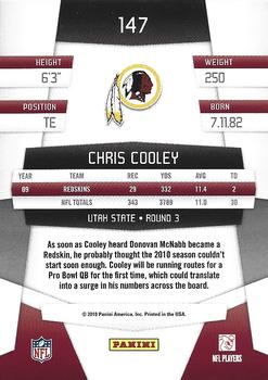 2010 Panini Certified #147 Chris Cooley  Back