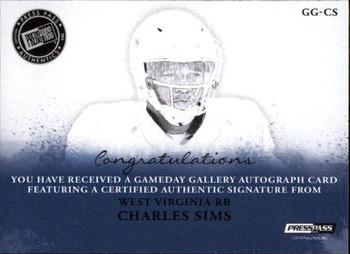 2014 Press Pass Gameday Gallery - Blue #GG-CS Charles Sims Back