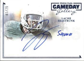 2014 Press Pass Gameday Gallery - Blue #GG-LS Lache Seastrunk Front