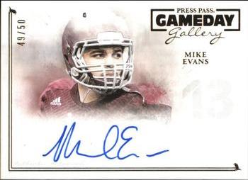 2014 Press Pass Gameday Gallery - Gold #GG-ME Mike Evans Front