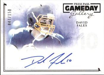 2014 Press Pass Gameday Gallery - Silver #GG-DF David Fales Front